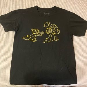 Chip and Dale, Disney black T-shirt size medium